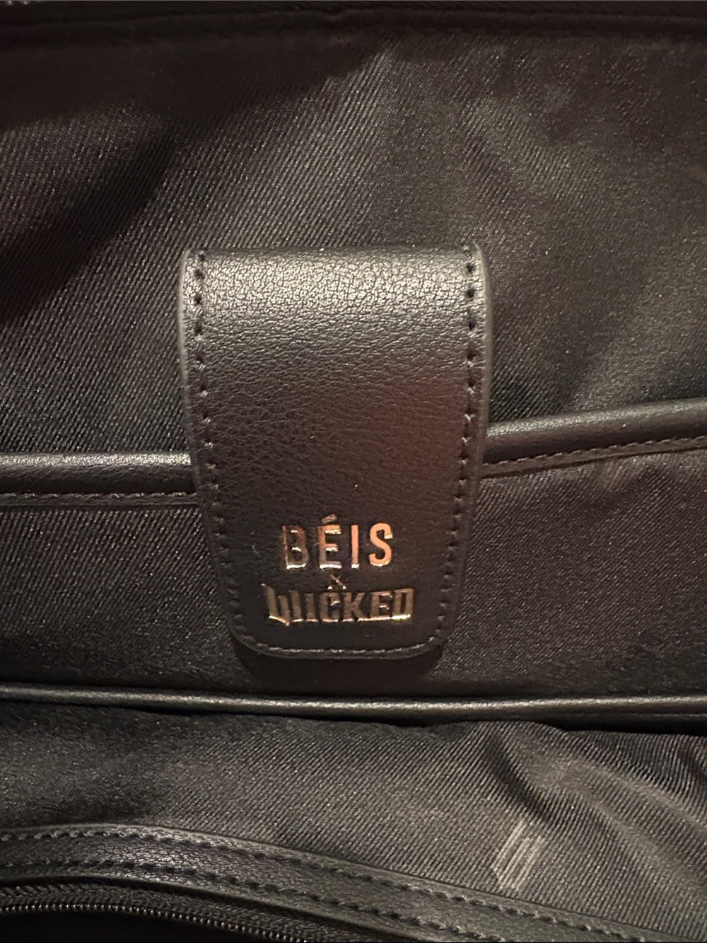 BEIS Black Wicked Backpack with Flap Closure - Picture 2 of 7